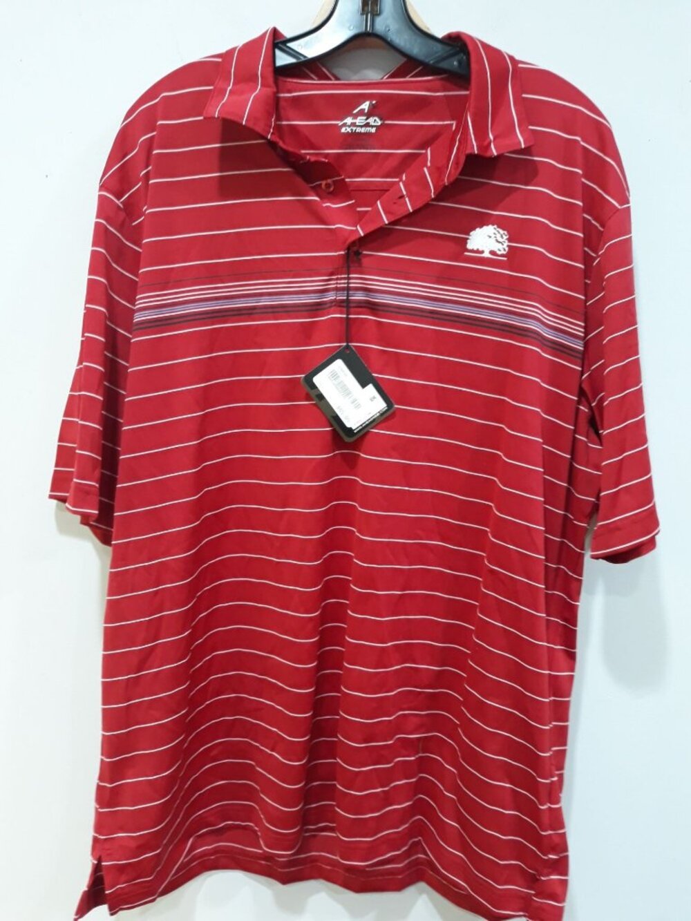 Ahead USA  Men's Golf Shirt Red Size XL NEW WITH TAGS!